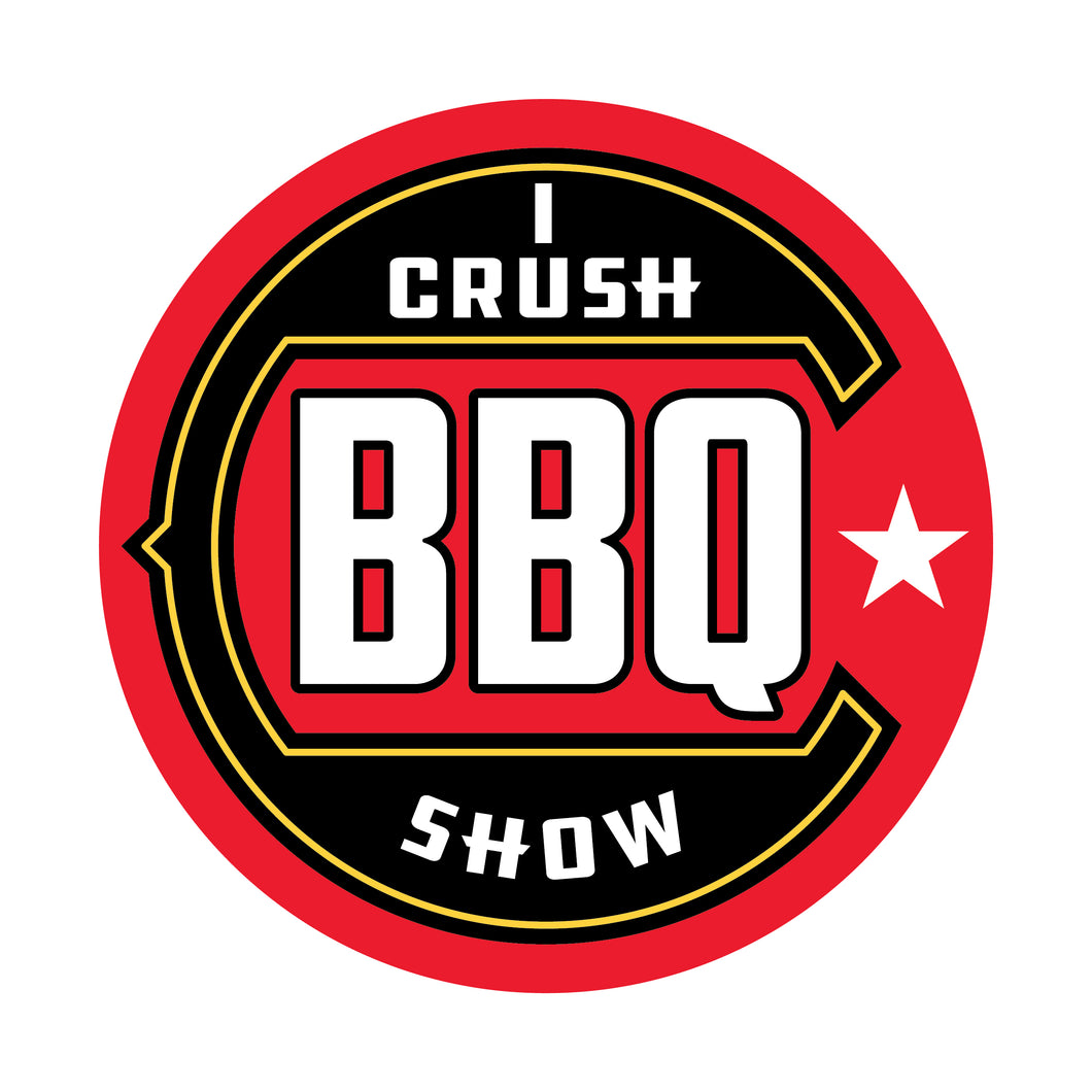 I Crush BBQ Show Stickers